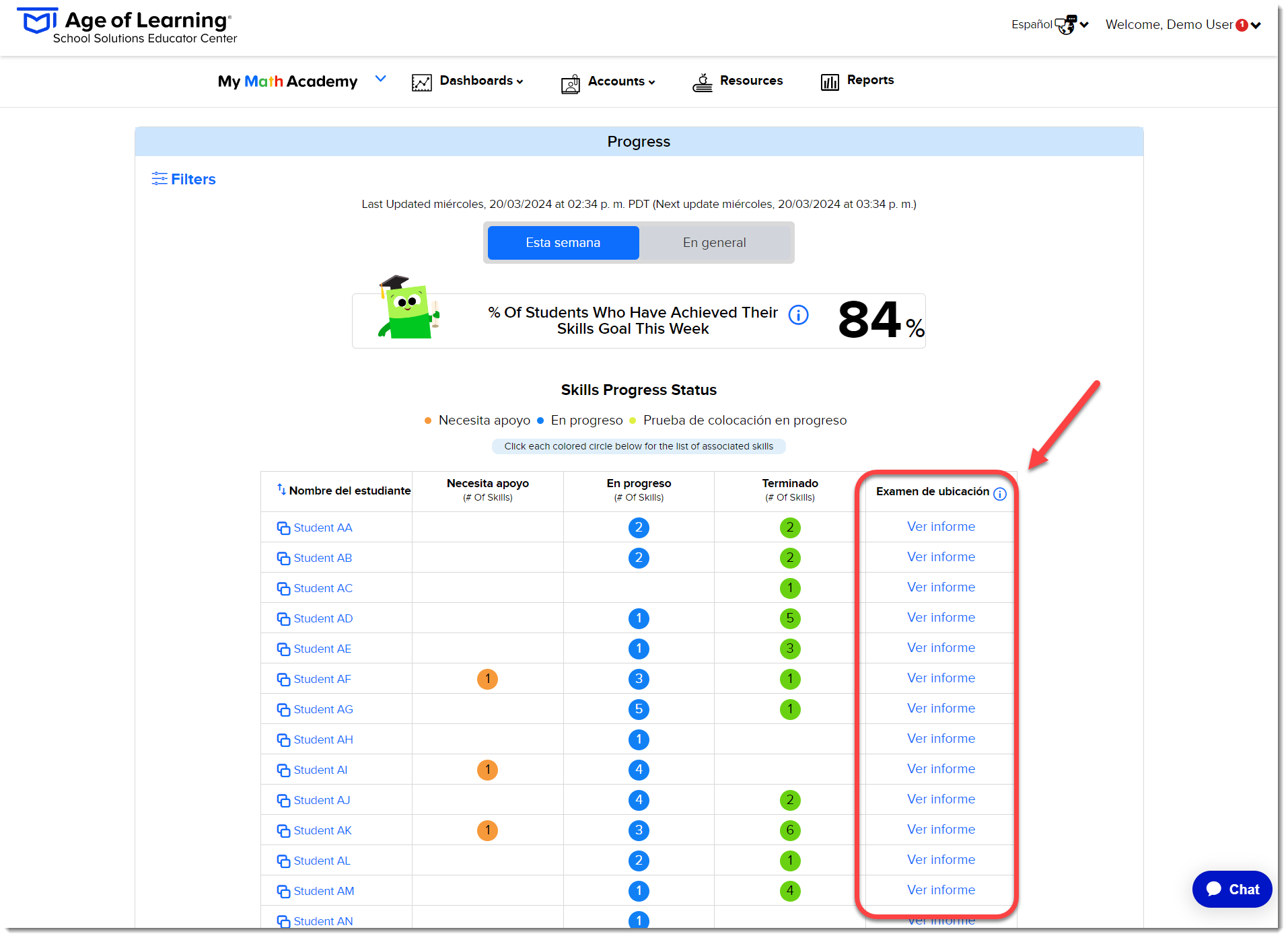 Ver Informe -Progress - Dashboard - All students (Spanish).png