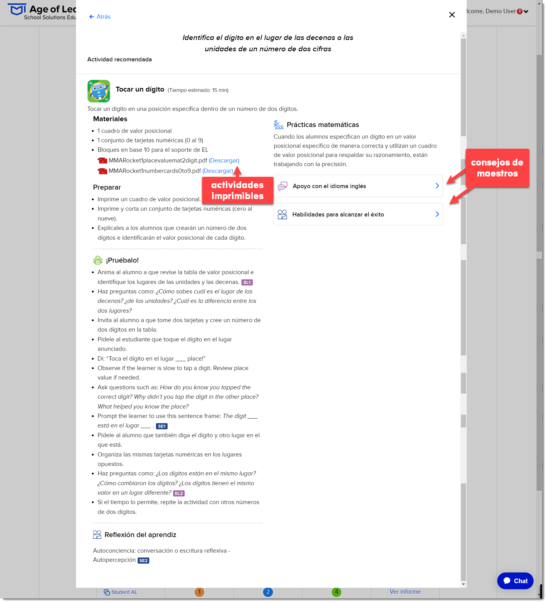 Student Stats page Callout (Spanish).png