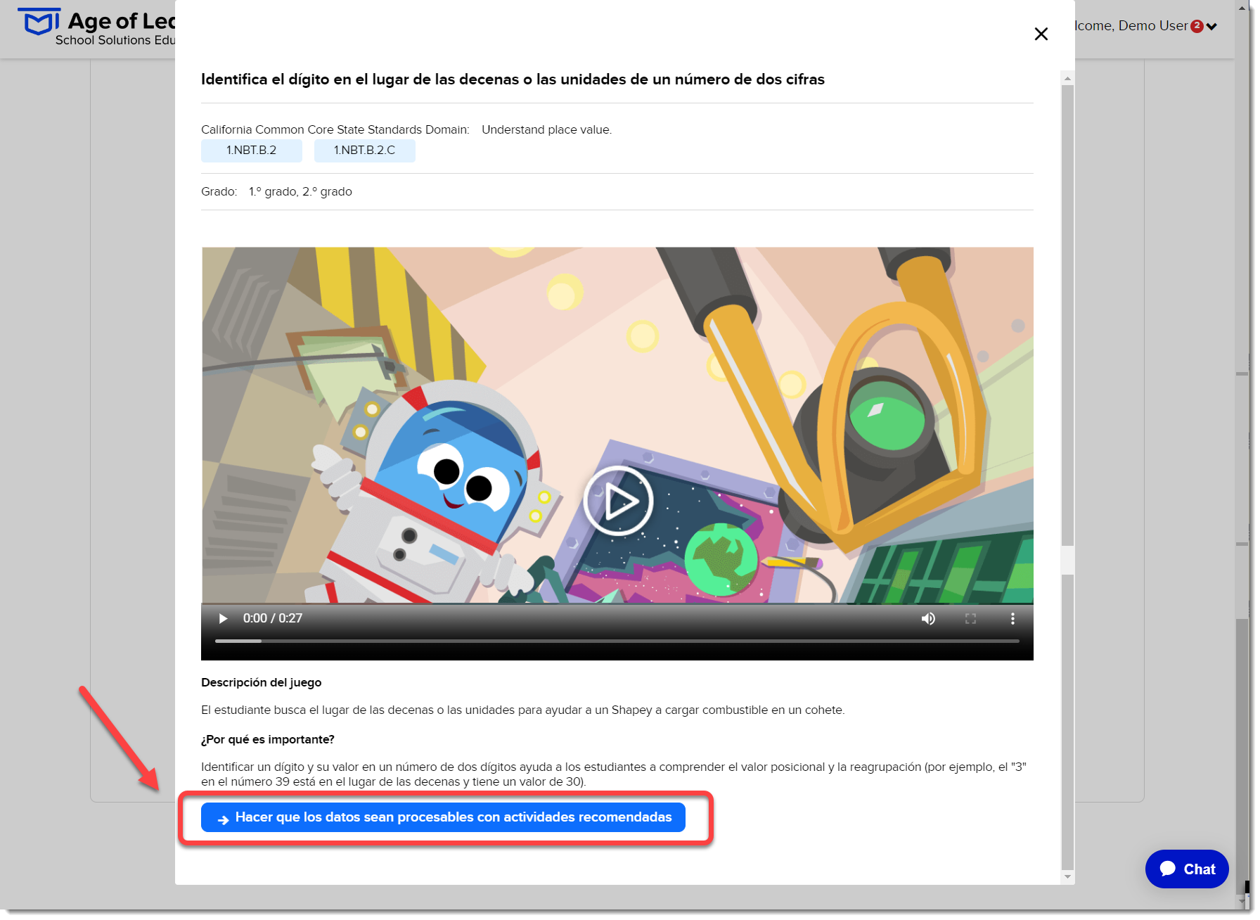 Hacer que los datos sean procesables con actividades recomendadas (Spanish).png