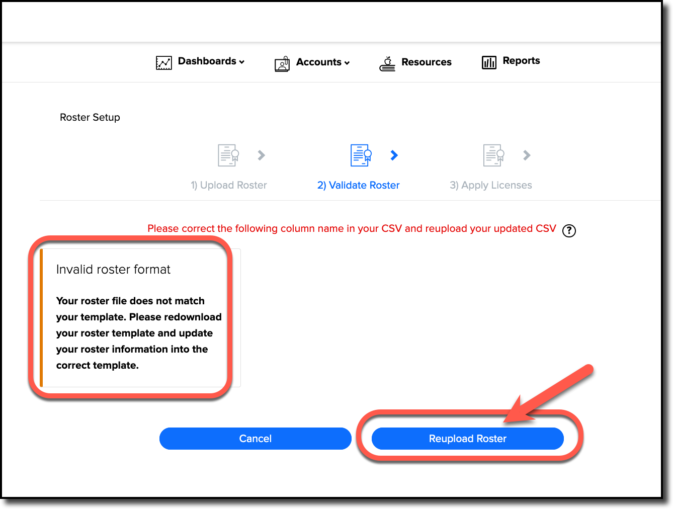 How to Fix a Failed Roster Upload – School Solutions Support | Age of ...