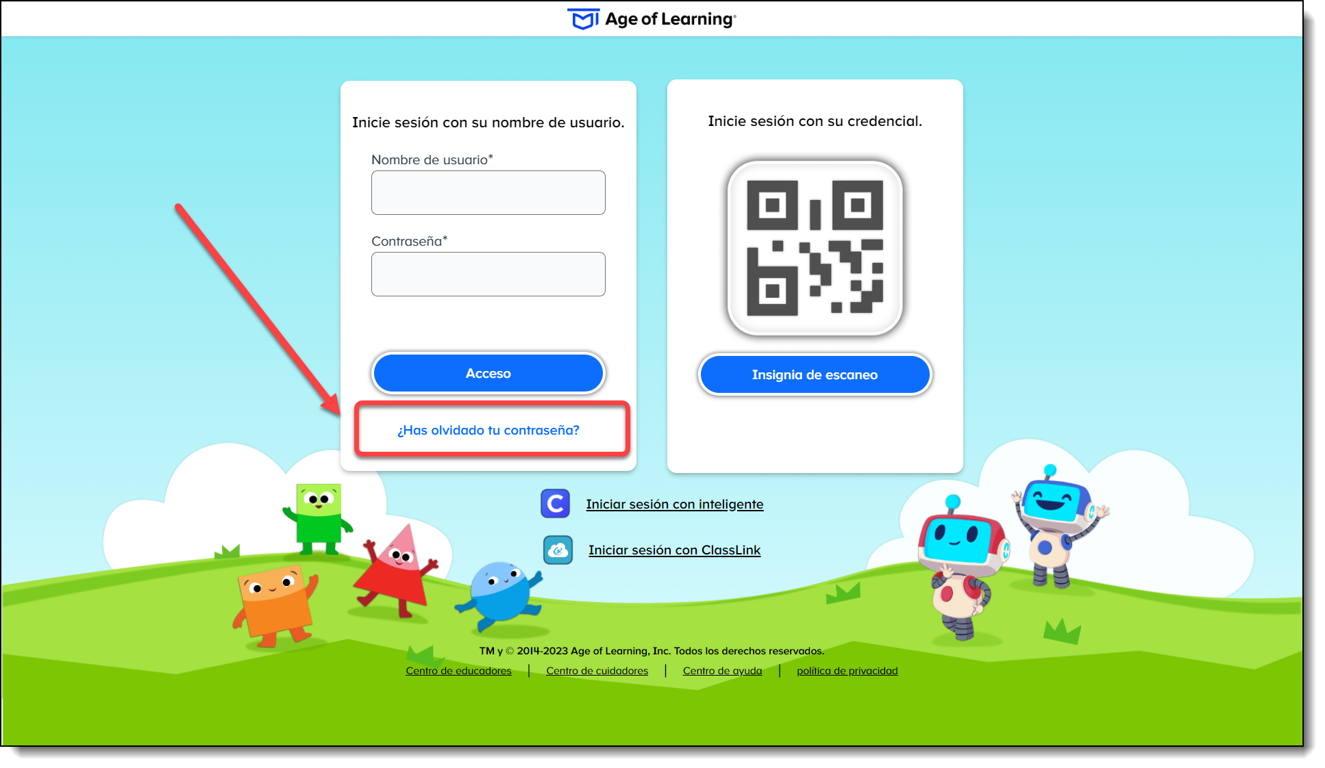 Forgot Password (Classroom Experience) Spanish.png