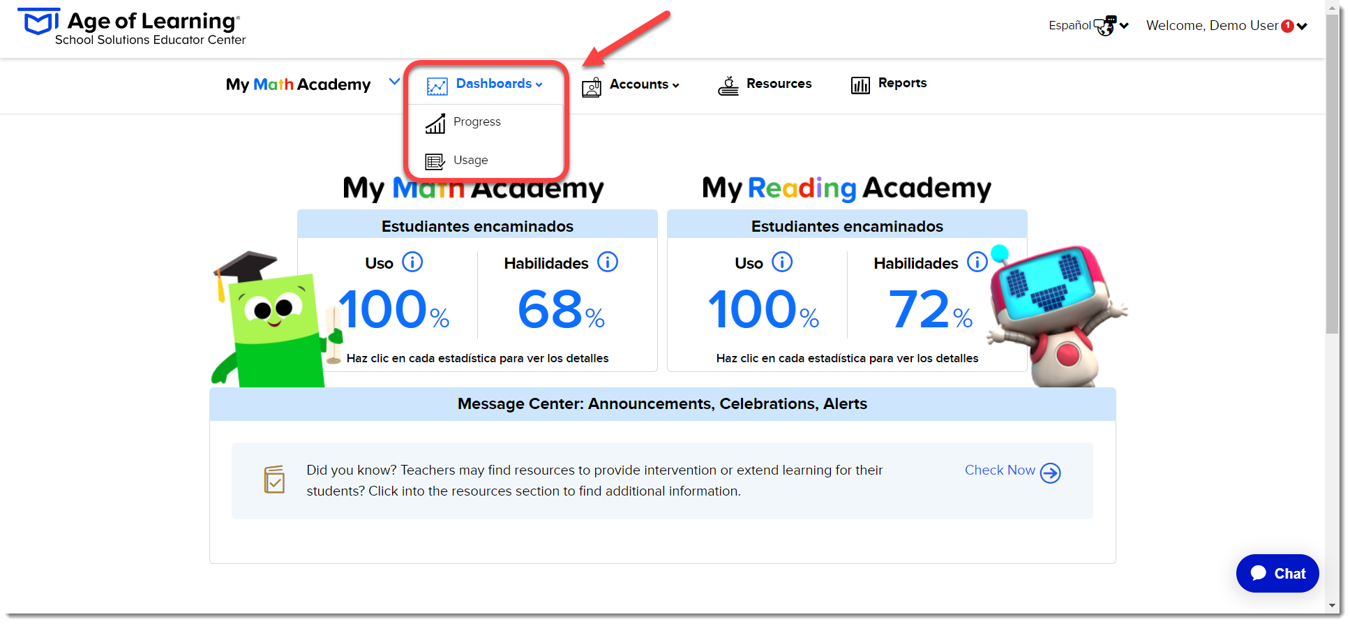 Combine Dashboard - Usage & Progress (Spanish).png