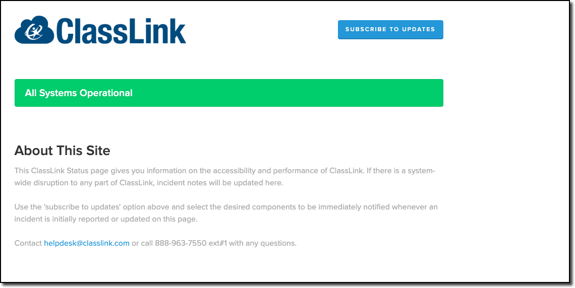ClassLink - System Status Operational.png