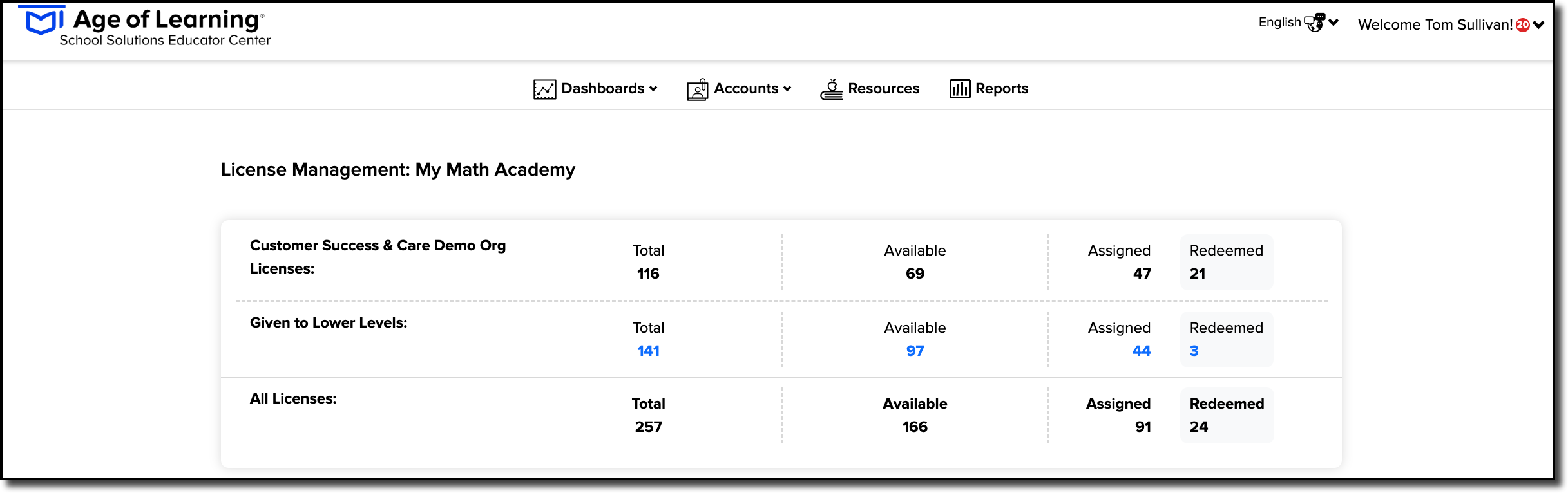 License Managment page - top.png