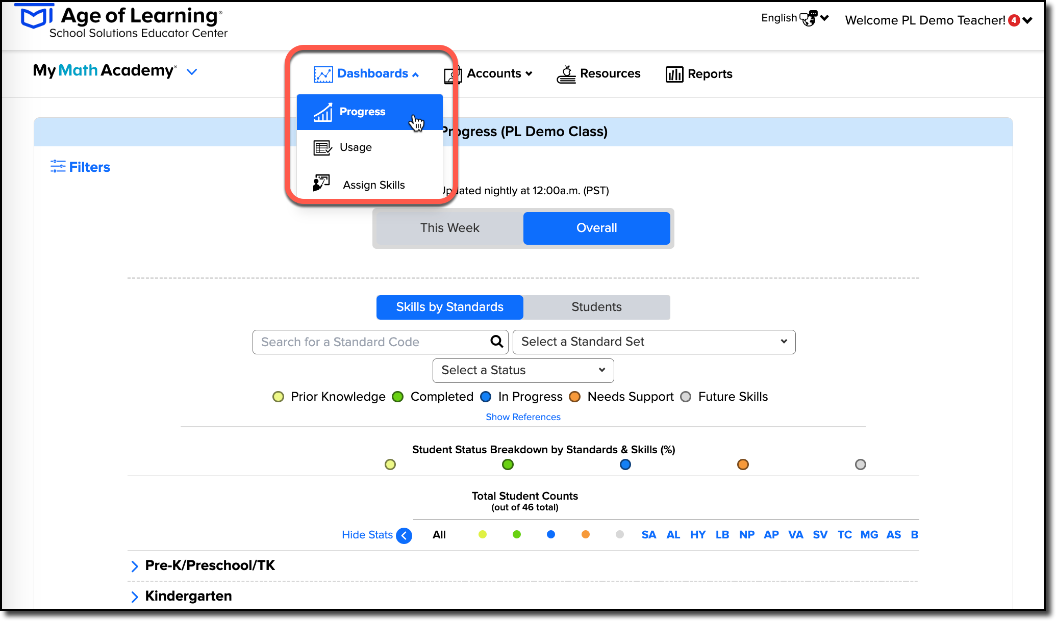click Progress dash menu.png