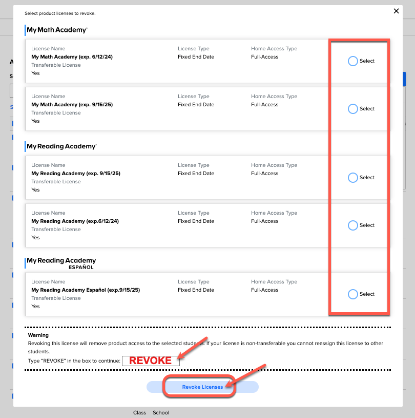 select and confirm revoke licenses.png